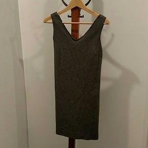 Gray wool dress